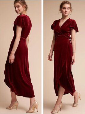 BHLDN Thrive Velvet Dress Size Large